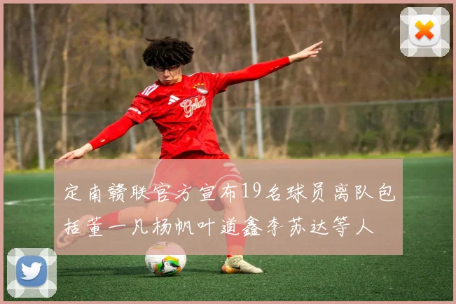 定南赣联官方宣布19名球员离队包括董一凡杨帆叶道鑫李苏达等人